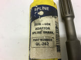 Spline QL-202 Quik-Lok Adaptor Spline Shank