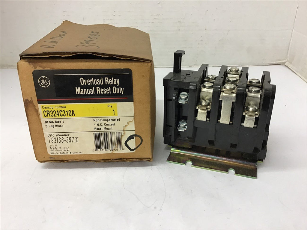 General electric CR324C310A Overload Relay