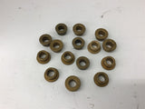 Brass Bushing 1/2" Long x 3/4" OD x 1/2" ID x 1" Flange Lot Of 15