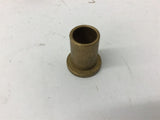 Brass Bushing 1" Long x 5/8" OD x 1/2" ID x 7/8" OD Flange Lot Of 17