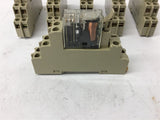 Omron G2R-2-SND 24 Vdc Coil 5 Amp 250 Vac Relay W/ Base Lot Of 6