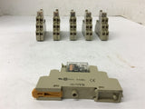 Omron G2R-2-SND 24 Vdc Coil 5 Amp 250 Vac Relay W/ Base Lot Of 6