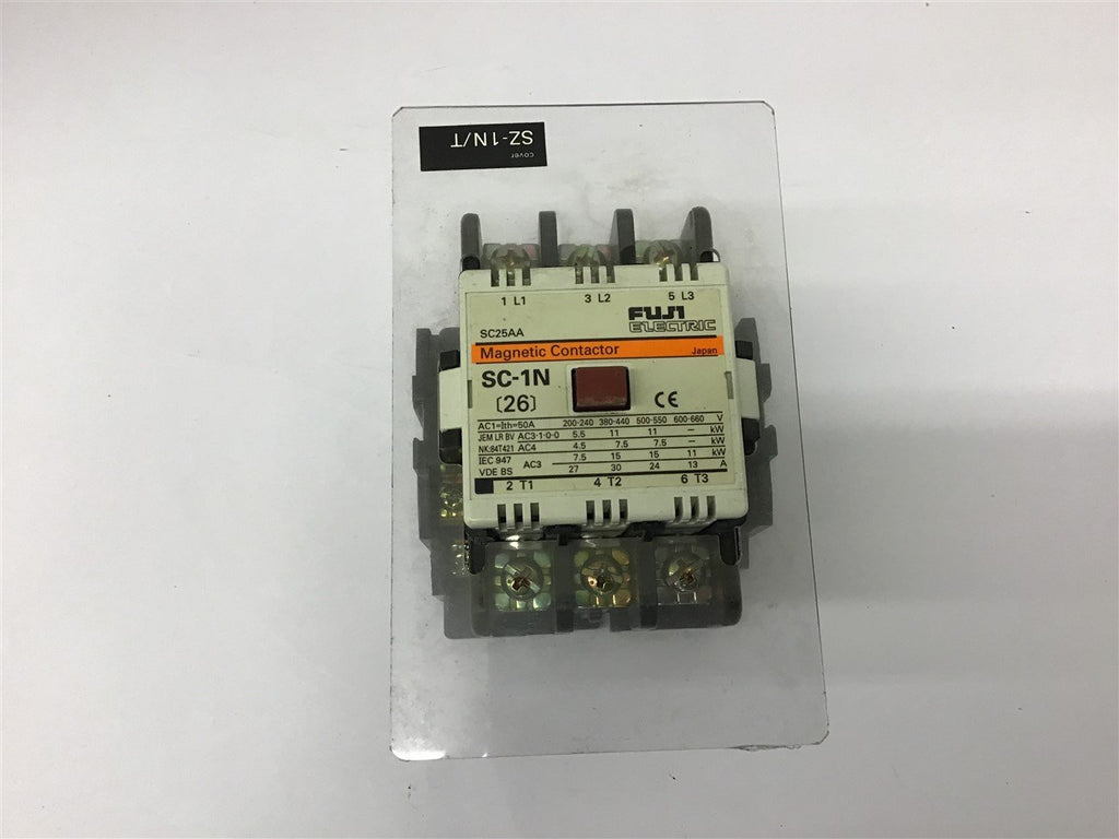 Fuji SC-1N Contactor 480 Volt @ 10 Hp 26 Amp 100-110 Volt Coil