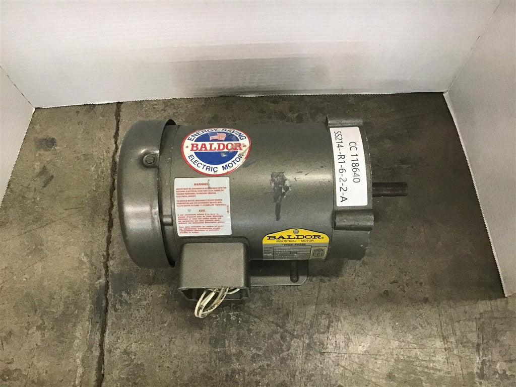 Baldor CM3538 1/2 HP AC Motor 208-230/460 Volts 1800 Rpm 4P 56C Frame