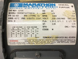 Marathon G306 1/3 Hp 208-230/460 volts 1140 Rpm 6P AC Motor 56-60 Frame