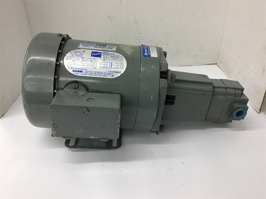 Doerr LR13758 1/3 HP AC Motor 208-220/440 Volts 1725 Rpm w/ PFG-30-C-10A3 Pump
