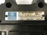 General Electric Tri-Break Circuit Breaker TB 43F Mod.5 3 Poles 600V AC 400A