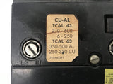 General Electric Tri-Break Circuit Breaker TB 43F Mod.5 3 Poles 600V AC 400A