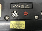 General Electric Tri-Break Circuit Breaker TB 43F Mod.5 3 Poles 600V AC 400A