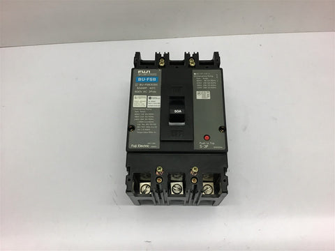 Fuji BU-FSB3050 50 Amp Circuit Breaker 600 Vac 3 Pole