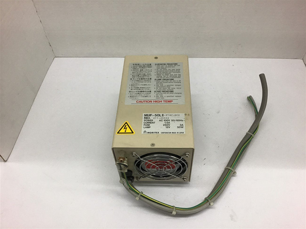 Moritex MHF-50LII -214C-SC2 100 Volt 1.5 Amp Power Supply