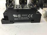 Omron EY2N-D2 24 VDC 8 Spade Relay with Base Lot Of 4