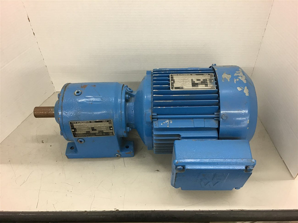 Sew-Eurodrive DFT90S4 AC Gear Motor 230/460 volts 1700 Rpm 1.5 HP 8.37:1 RAtio