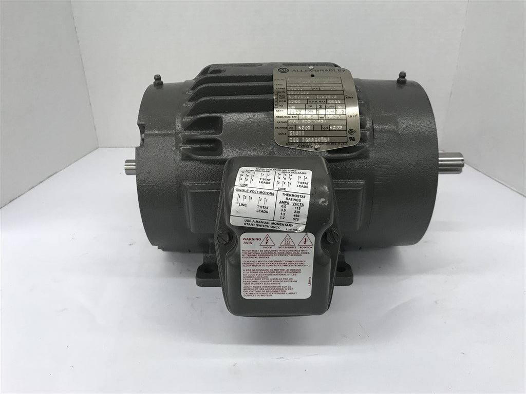 Allen-Bradley CM201-NV00218AXZCC120 2 HP AC Motor 230/460 volt 1800 Rpm 4P 145TC