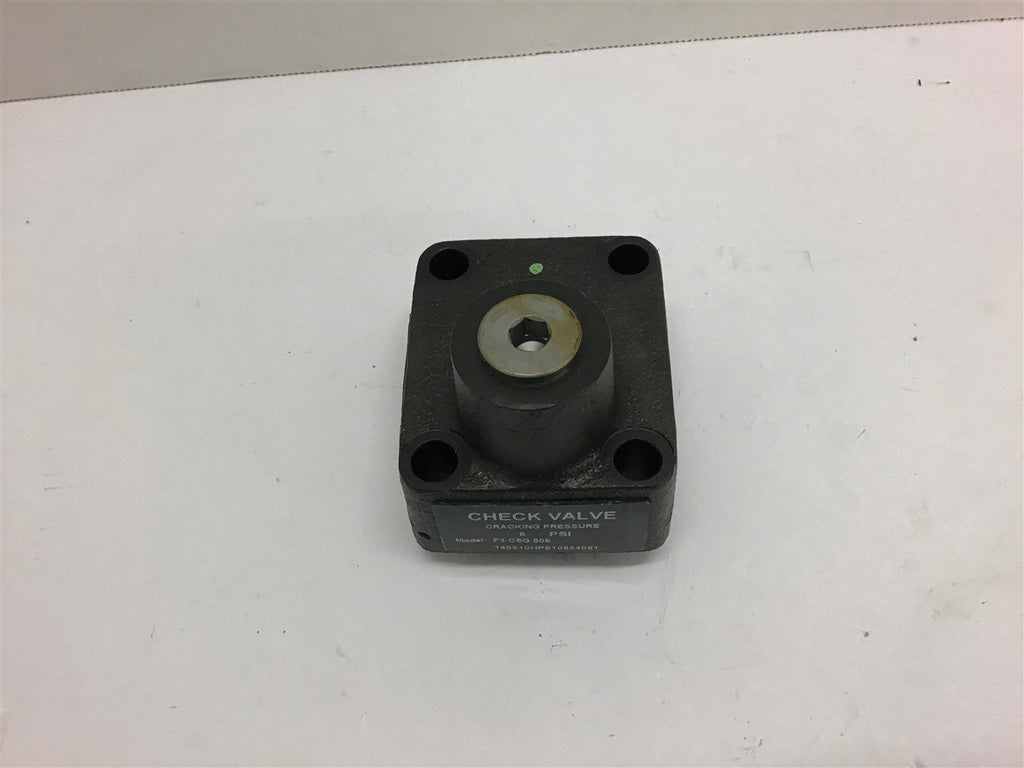 Vickers F3 C5G 805 Check Valve 5 PSI