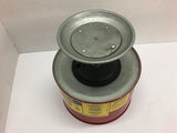 Justrite Plunger Can 2 QT Cap