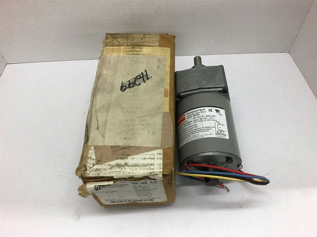Dayton 4Z063A GearMotor 1/25 HP 28 Rpm 115 Vac