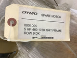 Baldor EM3615T 5 HP AC Motor 208-230/460 volts 1800 Rpm 4P 184T Frame