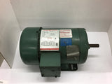 Leland Faraday M-678E 1 HP AC Motor 208-230/460 Volts 1800 Rpm 56H Frame