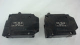 LOT OF 2, GE CIRCUIT BREAKERS, TYPE TQL-AC, STYLE A, TQL1150, SINGLE POLE, 50 A