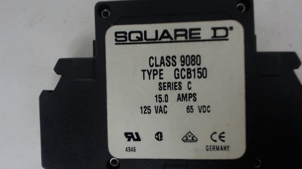 Square D, Class 9080, Type Gcb150, Circuit Breaker, Series C