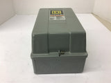 Square D Nema Size 8502 SCG1 Enclosed Starter 230 Volts @ 3 HP 24 V Coil