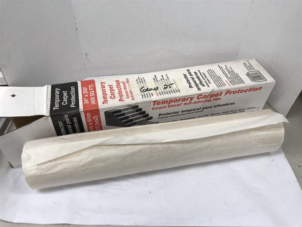 Temporary Carpet Shields Protection Self-Adhering Film CS24200L 24"x200'400SqFt