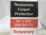 Temporary Carpet Shields Protection Self-Adhering Film CS24200L 24"x200'400SqFt