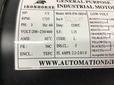 MTR-P50-3BD18 1/2 HP AC Moto 208-230/460 Volts 1800 Rpm 4P 56C Frame