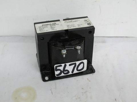 Dongan Industrial Control Transformer 50-0100-052 120x240 Pri V 24 Sec V P99250