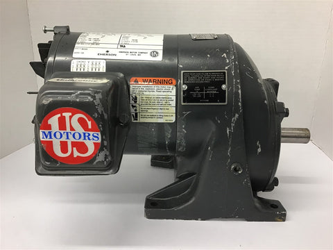 Emerson E180 1/2 HP AC Gear Motor 208-230/460 volts 1745 Rpm 4.06:1 Ratio