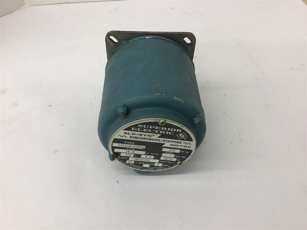 Superior electric Slo-Syn SS250-2008 Stepping Motor 16.6 RPM 120 Volts 650 OZ
