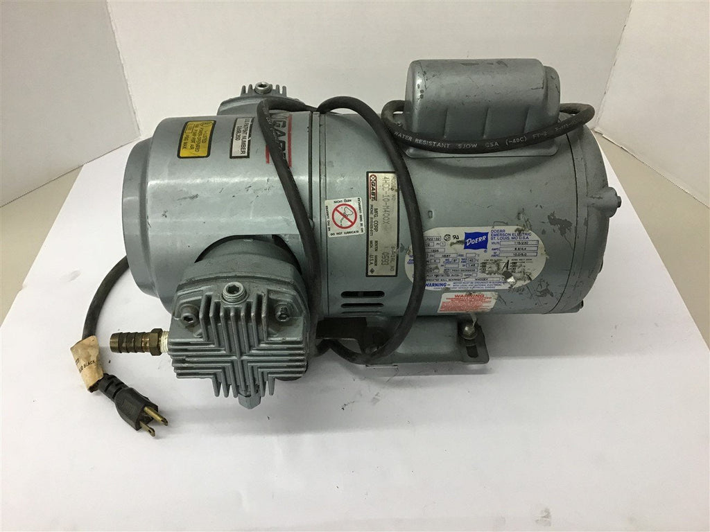 Gast 4HCC-10-M400X Compressor w/Doerr 1/2 HP Motor1725 Rpm 115/230 volts