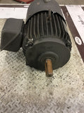 Toshiba 7 1/2 HP AC Brake Motor 460 Volts 1800 Rpm 4P w/ ESB-I65L Brake