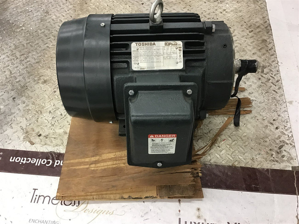 Toshiba Y754SDSR42A-P 7 1/2 HP AC Motor 230/460 Volts 1800 Rpm 213TC Frame