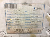 Leeson 193085.60 3 HP AC Motor 230/460 volts 1800 Rpm 4P B3/B5 Mounting 100LD FR