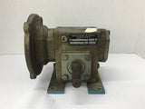Grove Gear 15ZF-2 Left Right Angle 10:1 Ratio Gear Reducer 1.02 Input Hp