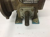 Grove Gear 15ZF-2 Left Right Angle 10:1 Ratio Gear Reducer 1.02 Input Hp