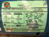 Burks 09P100 5WT5X Pump 1/2 Hp 115/208-230 Volts 3450 Rpm Single Phase