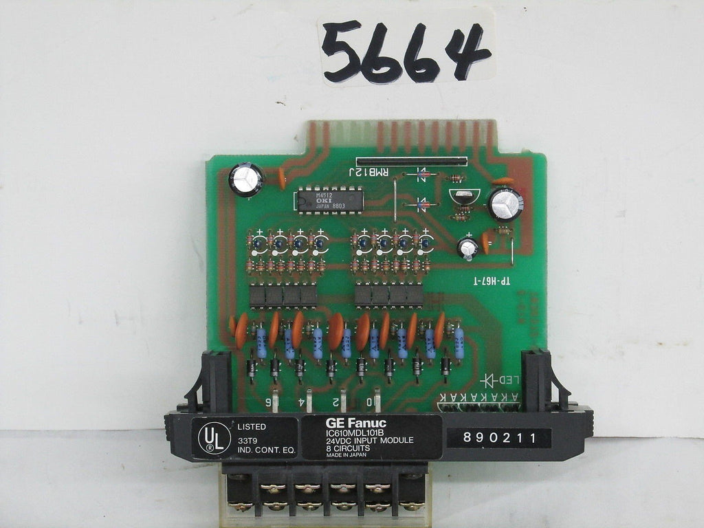 GE Fanuc Input Module IC610MDL101B 24 VDC 8 Circuits 890211