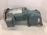 US Electric E190A Unimount 125 Gear Motor 2 Hp 208-230/460 Volts 1800 Rpm 17.6:1