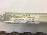 Consolidated Toledo Drill 3/4"x17"x22" Cutter Spline Drill