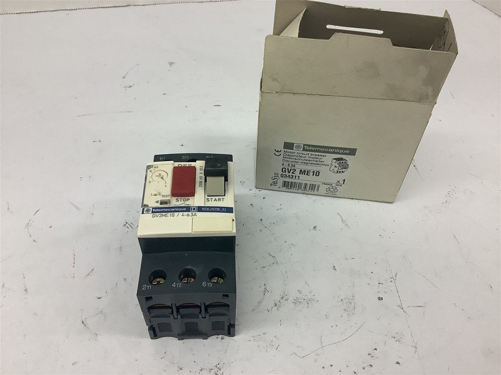 Telemecanique GV2 ME10 Motor Circuit Breaker 4-6.3 Amp