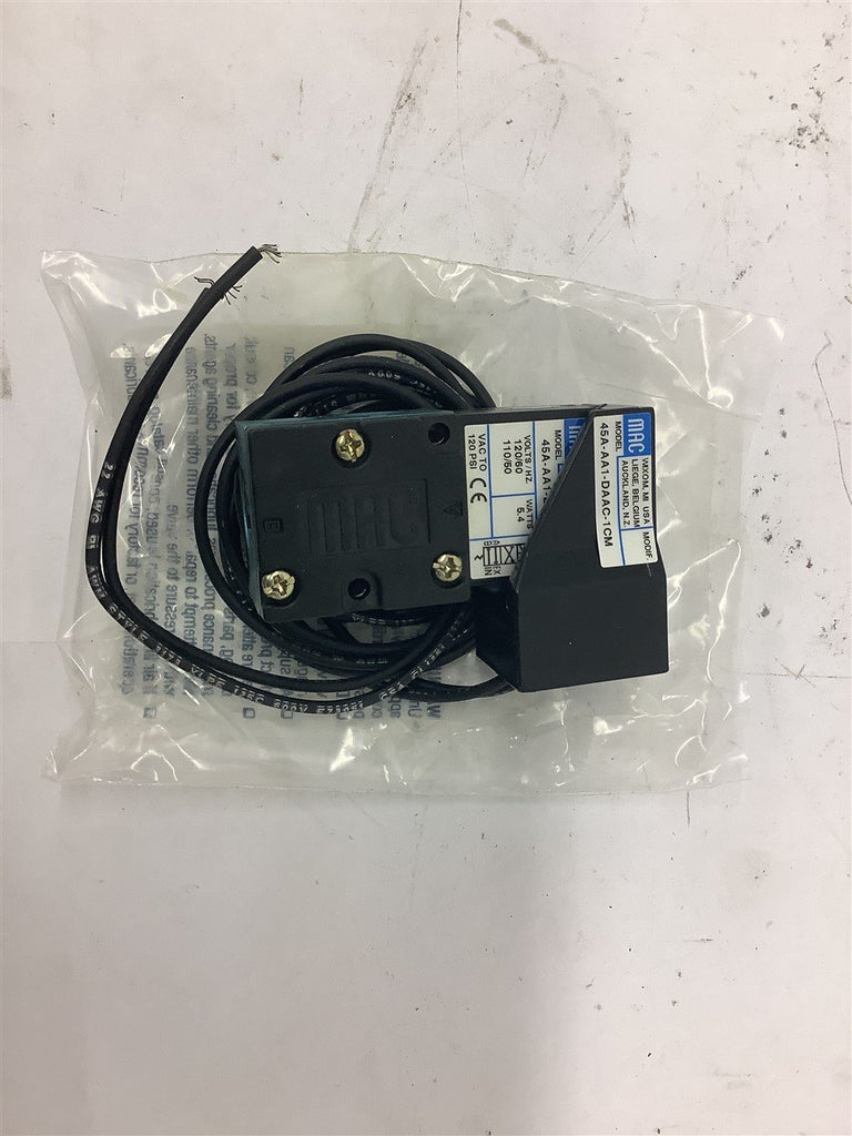 Mac 45A-AA1-DAAC-1CM Solenoid Valve 5.4 Watts 120 Volts 120 PSI