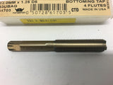 Norseman 61703 33UBAG 12.0MM x 1.25 D Straight Flute Hand Tap