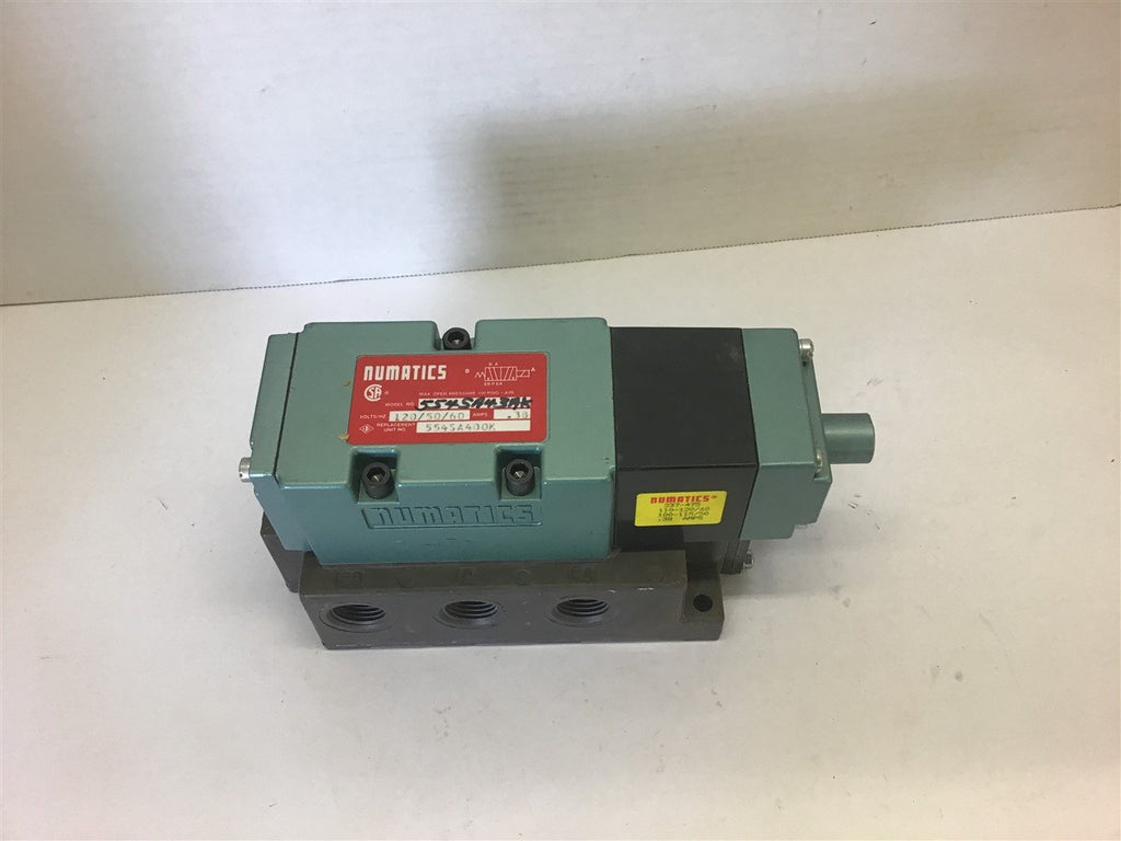 Numatics 554SA43AK Solenoid Valve .38 Amps 110-120 Volt
