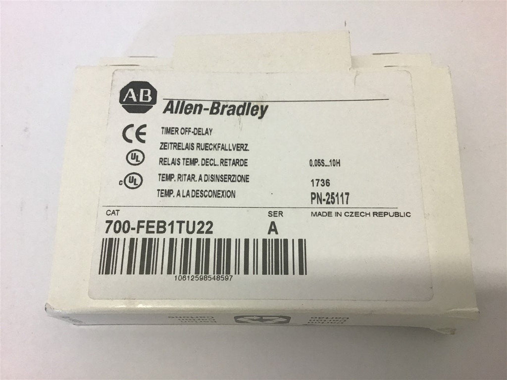 Allen-Bradley 700-FEB1TU22 Timer Off-Delay