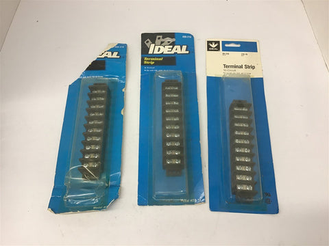 Ideal 89-210 Terminal Strip 30 Amp 600 Volts Lot Of 3