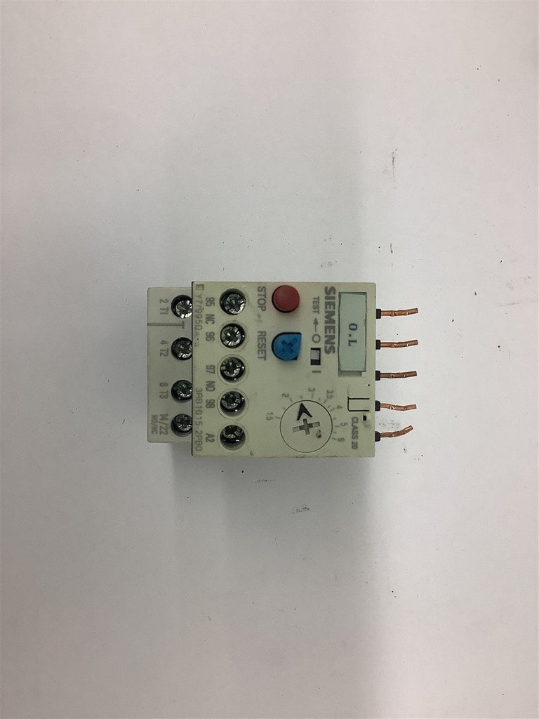 Siemens 3RB1015.2PBO 1.5-6 Amp Overload Relay