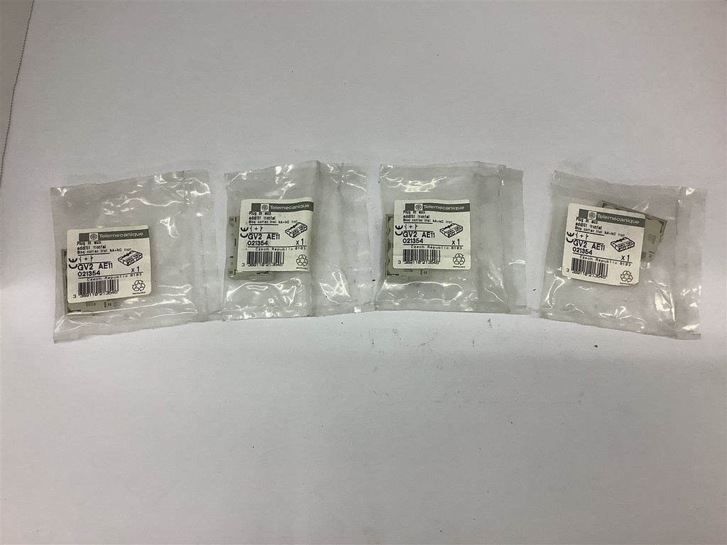 Telemecanique GV2 AE11 Plug in Aux Lot of 4